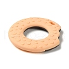 Donut Food Grade Eco-Friendly Silicone Focal Beads SIL-Q023-01B-2