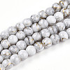 Baking Painted Glass Beads Strands DGLA-N003-6mm-B01-1