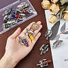 BENECREAT 15Pcs 15 Styles Natural & Synthetic Mixed Gemstone Double Terminal Pointed Pendants G-BC0001-51-3