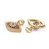 Brass Micro Pave Cubic Zirconia Pendants KK-Q252-052-NF-2