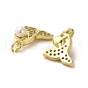 Rack Plating Real 18K Gold Plated Brass Pendants KK-B077-05G-2