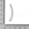 304 Stainless Steel Curved Tube Beads STAS-M071-03G-P-4
