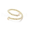 2Pcs 2 Colors Electroplate Non-magnetic Synthetic Hematite Bead Cuff Rings RJEW-JR00904-01-4