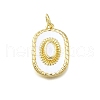 Brass Enamel Pendants KK-K400-20G-01-1