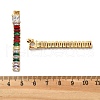 304 Stainless Steel Colorful Cubic Zirconia Tassel Stud Earrings EJEW-Z094-01D-G01-5