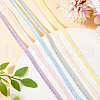 Globleland 12 Yards 6 Colors Nylon Ruffled Elastic Lace Trim OCOR-GL0001-07-7