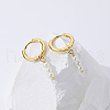 Elegant S925 Sterling Silver Hoop Earrings WJ2570-1-3