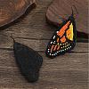 Handmade Glass Seed Beads Butterfly Wing Dangle Earrings FV2215-8