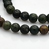 Round Natural Plum Jasper Beads Strands G-N0120-37-6mm-1