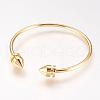 Brass Cuff Bangle BJEW-P168-B34-1