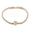 Golden Brass Link Bracelet BJEW-C055-05D-G-1