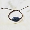 Natural Lapis Lazuli Beads Braided Bead Bracelets BJEW-Q070-01G-1