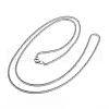 304 Stainless Steel Curb Chain Necklaces NJEW-G283-03P-1