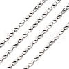 Tarnish Resistant 3.28 Feet 304 Stainless Steel Link Chains X-CHS-K002-25-1