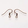 Brass French Earring Hooks KK-Q366-AB-NF-2