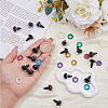 SUPERFINDINGS 48 Sets 8 Colors Plastic Doll Craft Eyes FIND-FH0008-82-5