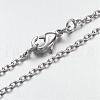 Brass Chain Necklaces MAK-F013-04P-2