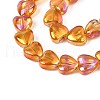 Electroplate Glass Beads Strands EGLA-S188-13-B02-3