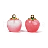 Transparent Glass Apple Pendants X1-DGLA-E004-16D-1