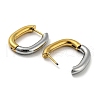 Two Tone 304 Stainless Steel Hoop Earrings EJEW-K257-02B-GP-2