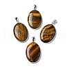 Natural Tiger Eye Pendants G-M415-01P-05-1