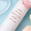 5Pcs 5 Styles Natural Rose Quartz Braided Bead Bracelets BJEW-JB11681-03-1
