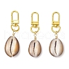 Natural Cowrie Shell Pendant Decorations HJEW-JM03170-02-2