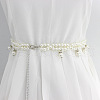 Alloy & Plastic Imitation Pearl Tassel Waist Chains for Women WG1D18B-02-1