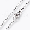 Non-Tarnish 304 Stainless Steel Box Chain Necklaces NJEW-F248-22A-P-2
