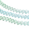 Transparent Painted Glass Beads Strands X1-DGLA-A034-T4mm-A16-4