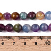 Dyed Natural White Jade Beads Strands G-T139-8mm-60-08-5