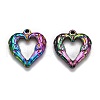 304 Stainless Steel Open Pendants STAS-I105S-09M-C-1