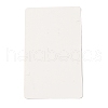 Rectangle Paper Necklace Display Cards with Hanging Hole CDIS-C005-08-2
