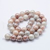 Electroplated Natural Imitation Sunstone Gemstone Beads Strands G-G749-06B-6mm-2