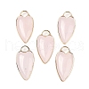 Natural Rose Quartz Pendants G-G193-02G-02-1