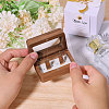 Wooden Couple Rings Box OBOX-WH0019-03B-4