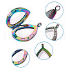 2Pcs 2 Style Alloy Magnetic Locket Pendants PALLOY-TA0002-35M-12
