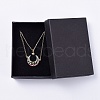 Brass Pendant Necklace Sets NJEW-JN02485-6