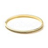 Ion Plating(IP) 304 Stainless Steel Hinged Bangle with Rhinestone BJEW-M309-03G-2