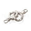 Brass S-Hook Clasps KK-M313-36P-2