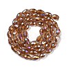 Transparent Electroplate Glass Beads Strands EGLA-N013-T4mm-B16-2