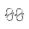 304 Stainless Steel S-Hook Clasps STAS-Z124-04A-P-1