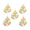 Ion Plating(IP) 201 Stainless Steel Pendant STAS-B027-20G-3