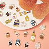 50Pcs 10 Styles Alloy Enamel Pendants PALLOY-CJ0001-158-5