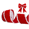 10 Yards Chenille Edged Velvet Ribbon OCOR-WH0088-39-7