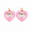 Brass Enamel Pendants X-KK-T013-15E-NF-1