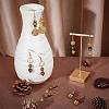 SUNNYCLUE Wood Beads Dangle Earrings DIY Making Kit DIY-SC0017-64-5