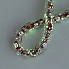 Luminous Handmade Silver Foil Glass Beads Strands FOIL-N029-02B-03-2