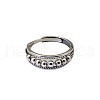 925 Sterling Silver Round Beaded Adjustable Finger Rings FS-WG9B90D-01-5