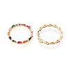 Brass Micro Pave Cubic Zirconia Pendants KK-N261-17G-2